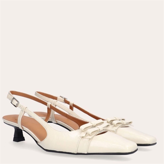 Billi Bi A8033 Slingback Pumps, Off White Naplack